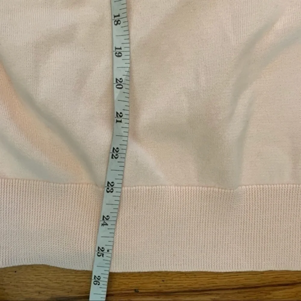 Lands End size 1X pale pink knit top - Picture 6 of 9
